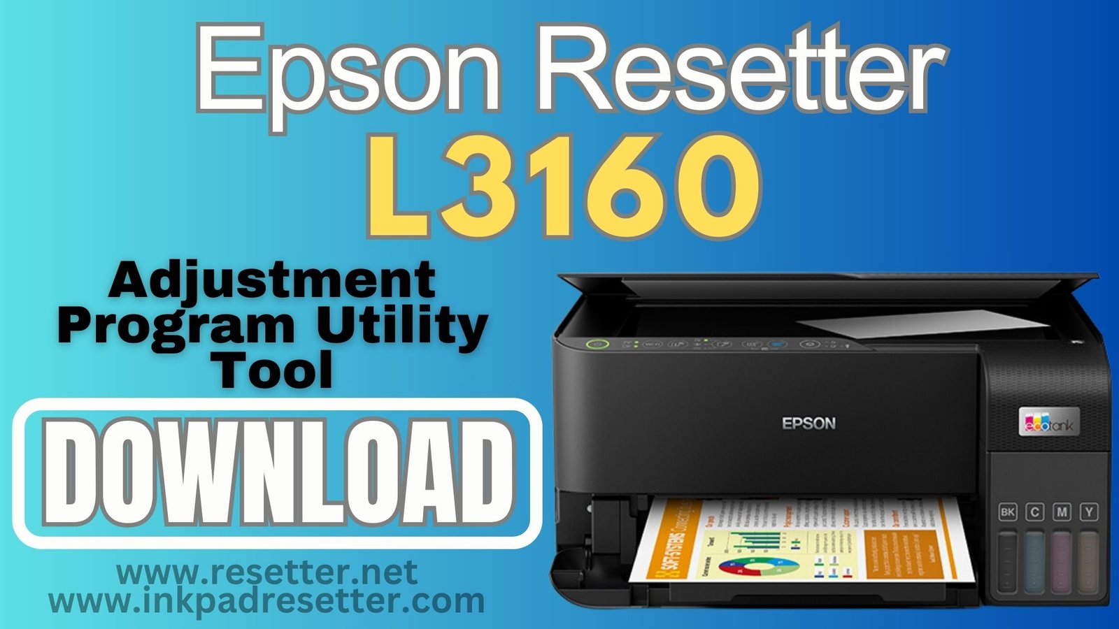 Epson L3160 Adjustment Program | Resetter