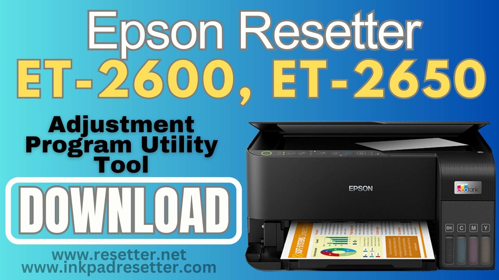 Epson ET-2600, ET-2650 Adjustment Program | Resetter
