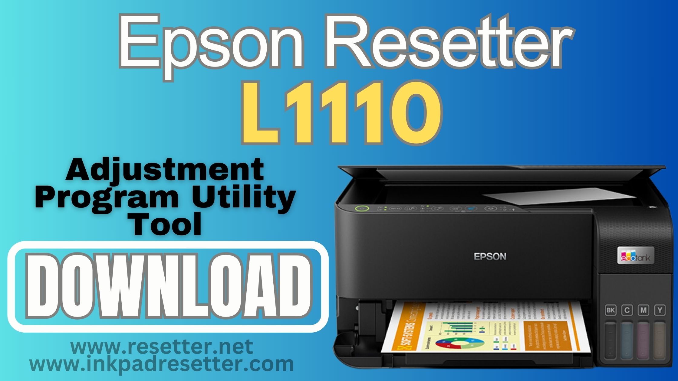 Epson L1110 Adjustment Program Resetter Inkpadresetter 9820