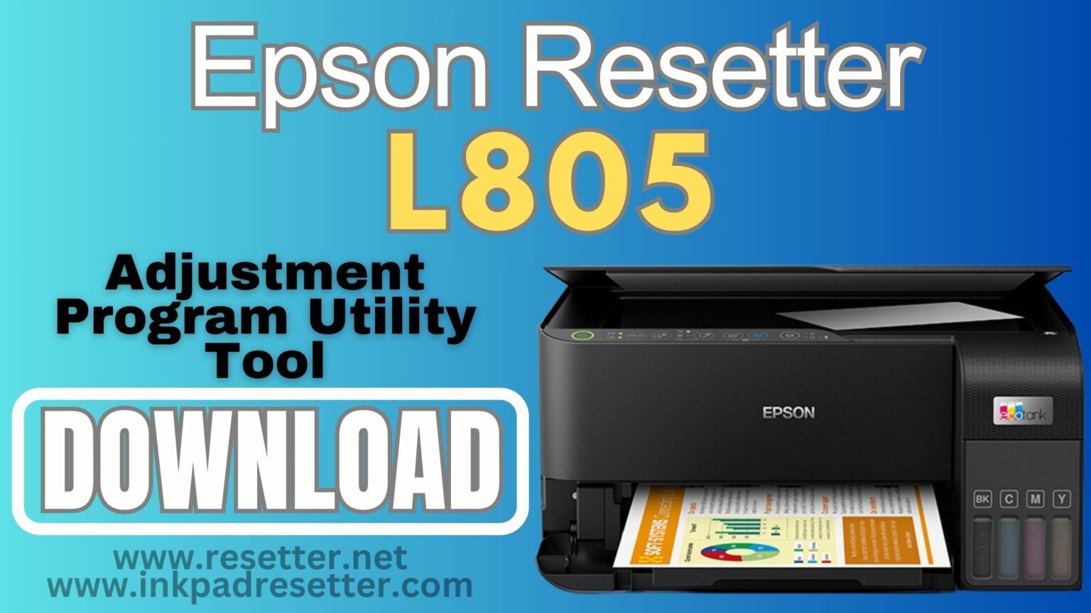 Epson L805 Adjustment Program Resetter Inkpadresetter 4283