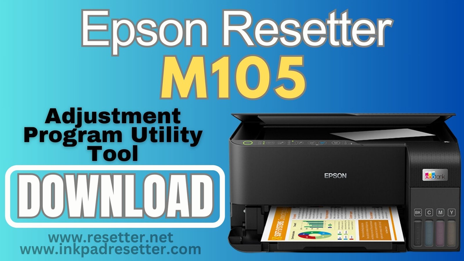 Epson M105 Adjustment Program | Resetter