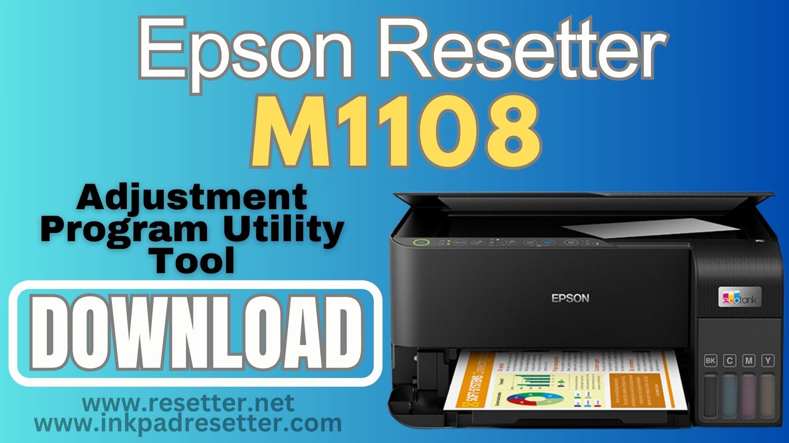 Epson M1108 Adjustment Program | Resetter