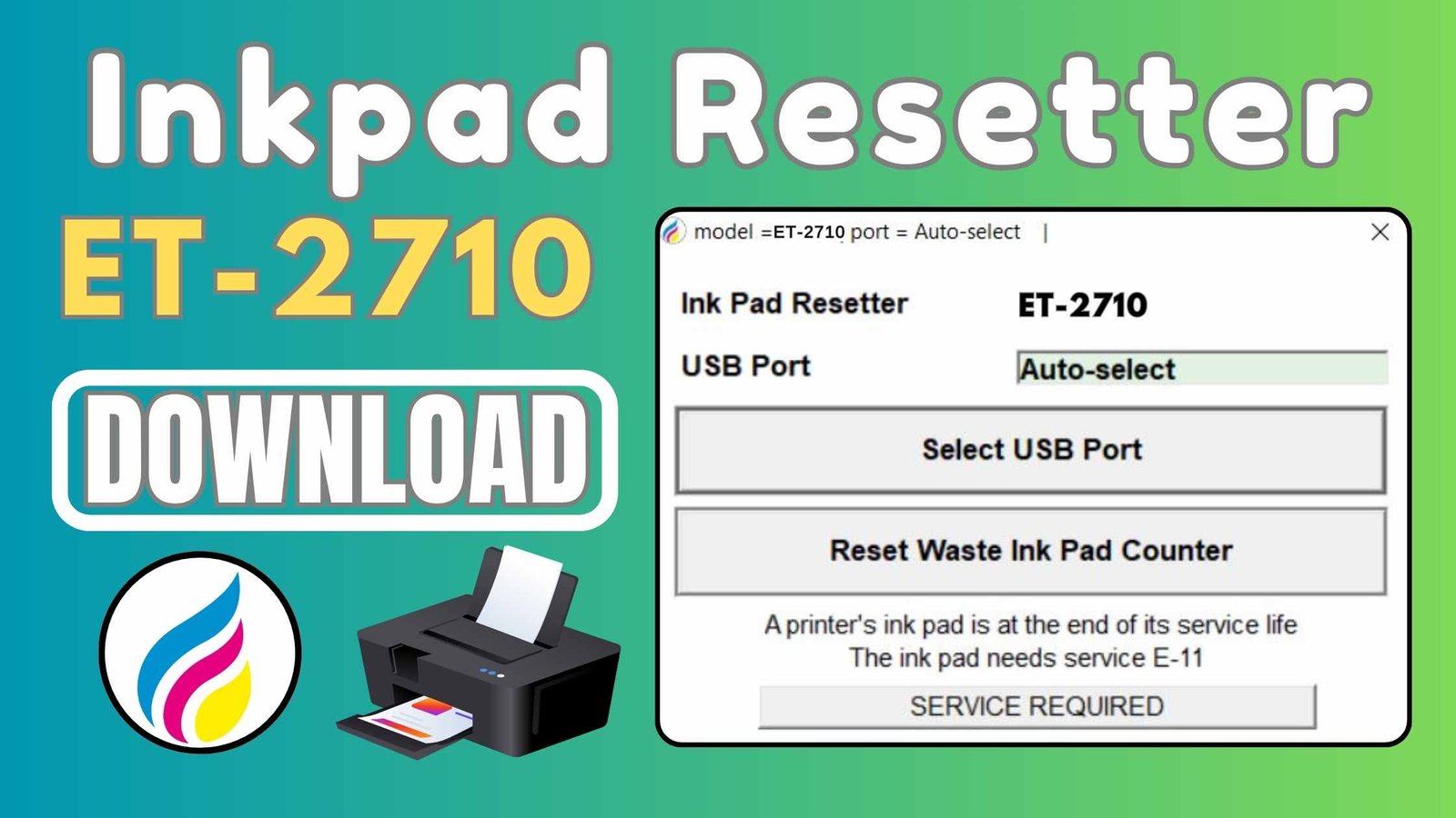 Epson ET-2710 Resetter | Inkpad Resetter