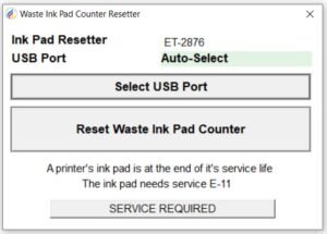 Epson ET-2876 resetter inkpad resetter